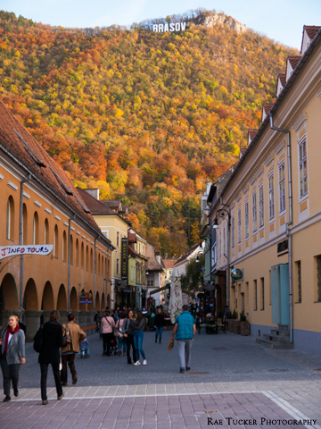 Autumn in the town of Brasov, found in the Transylvania region of Romania.