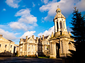 The campus of Trinity College in Dublin, Ireland