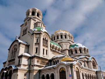 Alexander Nevsky Cathedral Church in the winter