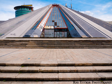The Tirana Pyramid in Albania