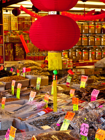 A market in Vancouver's Chinatown