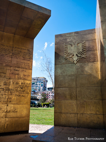 The Independence Monument in Tirana, Albania