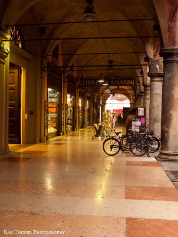 A portico, or arcade, in Bologna, Italy