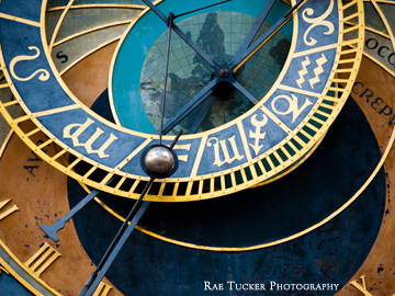 The astronomical clock in Prague, Czech Republic.