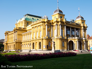 The Croatian National Theatre in Zagreb.