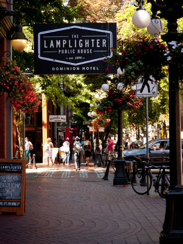 The Lamplighter Public House in Gastown in Vancouver, Canada