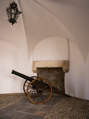 A canon at the castle in Varazdin, Croatia