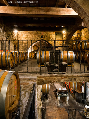 A wine cellar in Montepulciano, Italy