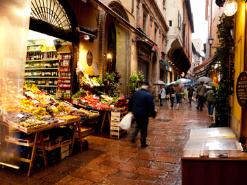 Mercato di Mezzo located in Bologna's Quadrilatero area is full of small, unique shops.