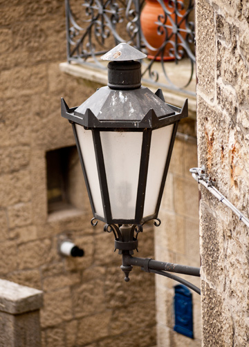 A lantern in San Marino