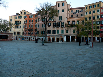 Campo de Ghetto Novo in Venice, Italy