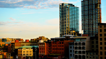 Downtown skyline of Vancouver, British Columbia, Canada