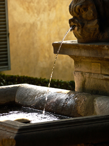 A fountain in the Boboli Gardens in Florence, Italy
