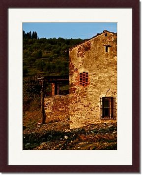 Tuscan Farm House Framed Prints