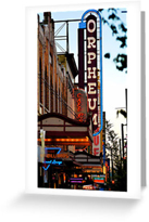 Neon Signs in Vancouver Greeting Cards