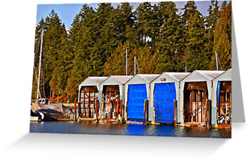 Vancouver Harbour Greeting Cards