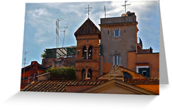 Rome Rooftops Greeting Cards