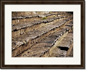 Time Weathered Stairs Framed Prints