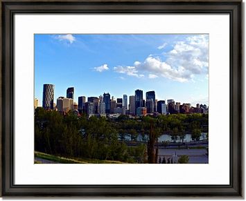 Calgary, Alberta skyline Framed Prints