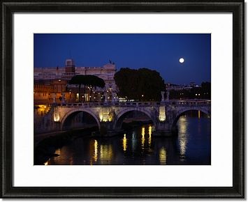 Sant'Angelo bridge Framed Prints
