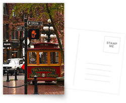 Gastown Trolley Postcards