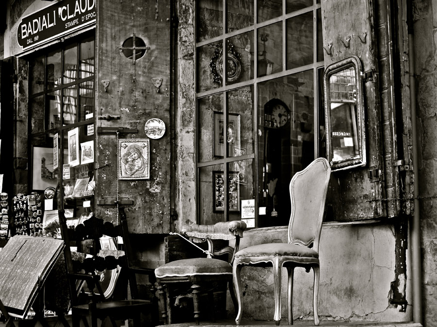 An antique store located in Arezzo, Italy