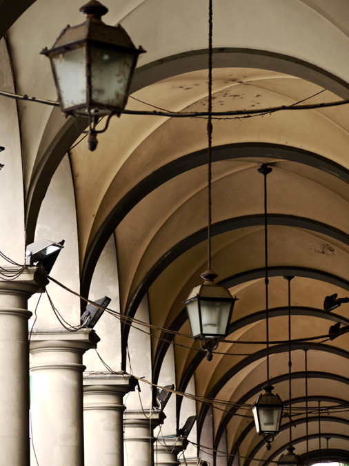 Portico Arches with Hanging Lanterns