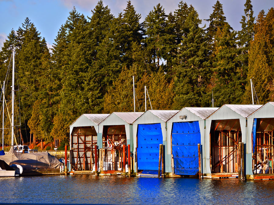 Boat Sheds in Vancouver's Burrard Inlet