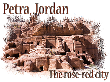 The Rose-Red City of Petra, Jordan souvenirs