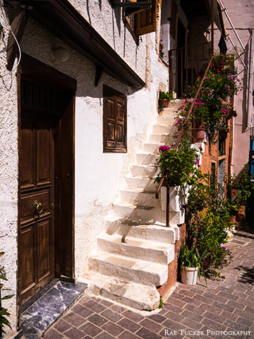 Chania Stairs in Crete, Greece